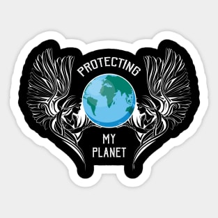 Protecting My Planet Earth Day Sticker